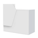 Γραφείο υποδοχής - reception Merlin Megapap χρώμα λευκό 110x50x101,8εκ.