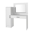 Τουαλέτα με καθρέπτη Kaunos Megapap χρώμα λευκό 123,8x40x148,2εκ.
