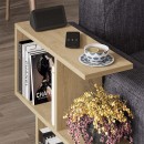 Τραπεζάκι βοηθητικό Homemania Megapap χρώμα sapphire oak 60x20x60εκ.