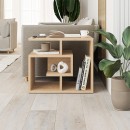 Τραπεζάκι βοηθητικό Labirent Megapap χρώμα sapphire oak 54x40x45εκ.