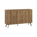 Μπουφές Dune Megapap χρώμα ανοιχτό καρυδί 123x35x77,4εκ.