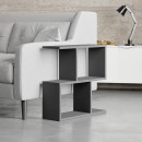 Τραπεζάκι βοηθητικό Homemania Megapap χρώμα ανθρακί 60x20x60εκ.