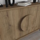 Μπουφές Gora Megapap χρώμα ανοιχτό καρυδί 110x35,6x82εκ.