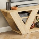 Έπιπλο τηλεόρασης Pipralla Megapap χρώμα sapphire oak 110x30x40εκ.