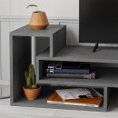 Έπιπλο τηλεόρασης Tetra Megapap χρώμα γκρι ρετρό 136,7x40x42εκ.