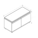 Παπουτσοθήκη Twain Megapap 8 ζευγών χρώμα λευκό 80x35x42εκ.