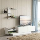 Σύνθεση τηλεόρασης Egemen Megapap χρώμα λευκό 180x32x40εκ.