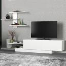 Σύνθεση τηλεόρασης Egemen Megapap χρώμα λευκό 180x32x40εκ.