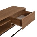 Έπιπλο τηλεόρασης Amedeo Megapap χρώμα καρυδί 180x40x50εκ.