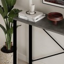 Κονσόλα Archie Megapap χρώμα γκρι ρετρό - μαύρο 110x35x75εκ.