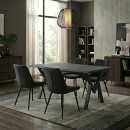 Τραπέζι Walter Megapap Mdf - μεταλλικό χρώμα σκούρο γκρι σκυροδέματος 140x80x75εκ.