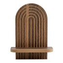 Ραφιέρα τοίχου Artwill Megapap Mdf χρώμα wenge 26x13x35εκ.