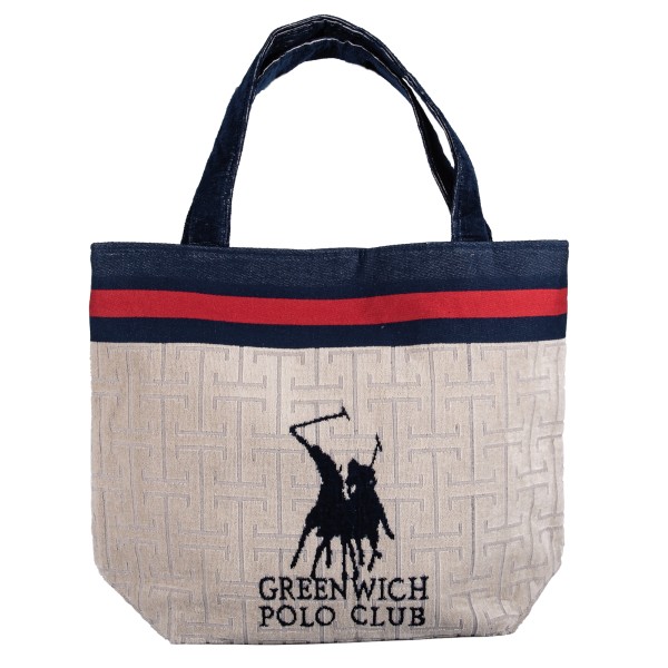 GREENWICH POLO CLUB ΤΣΑΝΤΑ ΘΑΛΑΣΣΗΣ 55Χ40 ESSENTIAL 5226 BLUE, TAUPE