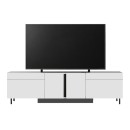 Έπιπλο τηλεόρασης Arlen Megapap με Led Rgb χρώμα λευκό 180x32x50εκ.