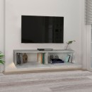 Έπιπλο τηλεόρασης επιτοίχιο Aristo Megapap με LED χρώμα λευκό εφέ μαρμάρου 135x31,6x25εκ.