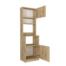 Έπιπλο κουζίνας Tuco 1 Megapap χρώμα sapphire oak 53,8x40x180εκ.