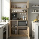Έπιπλο κουζίνας Tuco 2 Megapap χρώμα sapphire oak 90x40x180εκ.