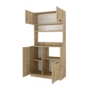 Έπιπλο κουζίνας Tuco 2 Megapap χρώμα sapphire oak 90x40x180εκ.