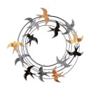 Διακοσμητικό τοίχου Spiral Flock Megapap μεταλλικό χρώμα μαύρο - bronze - ασημί 87x87εκ.
