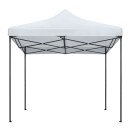 Κιόσκι - Gazebo Bari Megapap πτυσσόμενο μεταλλικός σκελετός - αδιάβροχο ύφασμα χρώμα λευκό 3x3x3,10m.