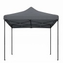Κιόσκι - Gazebo Bari Megapap πτυσσόμενο μεταλλικός σκελετός - αδιάβροχο ύφασμα χρώμα γκρι 3x3x3,10m.
