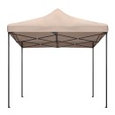 Κιόσκι - Gazebo Bari Megapap πτυσσόμενο μεταλλικός σκελετός - αδιάβροχο ύφασμα χρώμα της άμμου 3x3x3,10m.