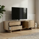Έπιπλο τηλεόρασης Capri Megapap χρώμα sapphire oak 180x45x55εκ.