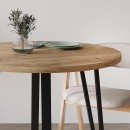 Τραπέζι Xana Megapap χρώμα sepet oak Ø90x77,5εκ.