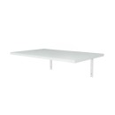 Τραπέζι κουζίνας - Γραφείο επιτοίχιο πτυσσόμενο Ravan Megapap χρώμα λευκό 72x45εκ.
