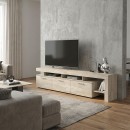 Έπιπλο τηλεόρασης Acnes Megapap χρώμα travertine 220x40x52εκ.