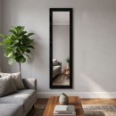 Καθρέπτης δαπέδου - τοίχου Lalu Μegapap χρώμα sencron black 40x150εκ.