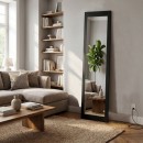 Καθρέπτης δαπέδου - τοίχου Lalu Μegapap χρώμα sencron black 40x150εκ.