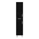 Ντουλάπι κουζίνας - μπάνιου Selina Megapap χρώμα sencron black 35x31x179εκ.