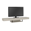 Έπιπλο τηλεόρασης επιτοίχιο Albares Megapap με LED χρώμα sandstone 150x29,6x22εκ.