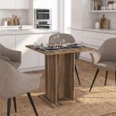 Τραπέζι Allos Megapap χρώμα καρυδί 75x75x77εκ.