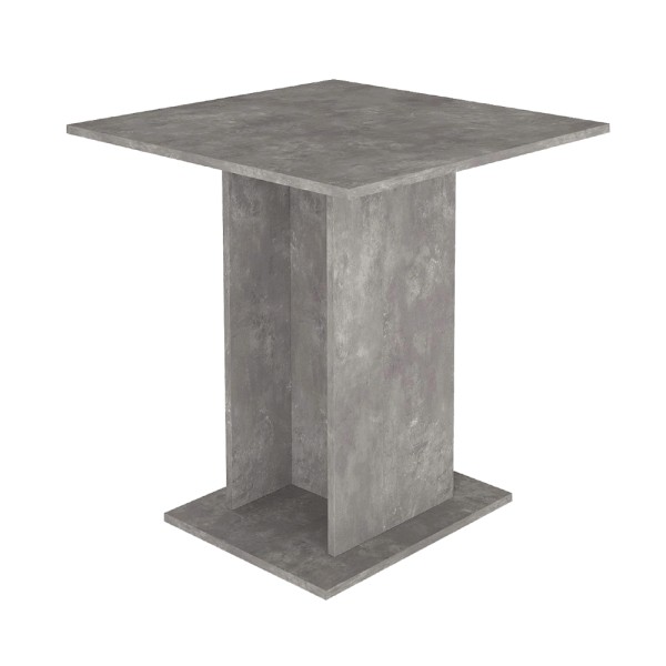 Τραπέζι Allos Megapap χρώμα γκρι σκυροδέματος 75x75x77εκ.