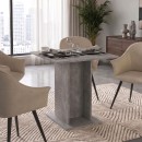 Τραπέζι Allos Megapap χρώμα γκρι σκυροδέματος 75x75x77εκ.