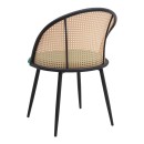Σετ τραπεζαρία 5τμχ Allos - Jacob Megapap χρώμα sapphire oak - κυπαρισσί 75x75x77εκ.