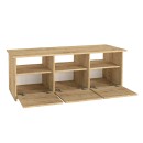 Έπιπλο τηλεόρασης Mahen Megapap χρώμα sapphire oak 140x35x49,8εκ.