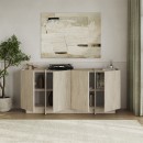 Μπουφές Dorma Megapap χρώμα travertine 180x45x80,2εκ.