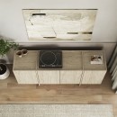 Μπουφές Dorma Megapap χρώμα travertine 180x45x80,2εκ.