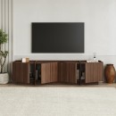 Έπιπλο τηλεόρασης Lowen Megapap χρώμα καρυδί milano 180x35x46,2εκ.