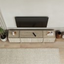 Έπιπλο τηλεόρασης Lowen Megapap χρώμα travertine 180x35x46,2εκ.