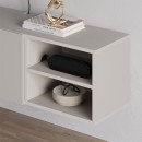 Έπιπλο τηλεόρασης επιτοίχιο Conrad Megapap χρώμα sandstone 140x35x38εκ.