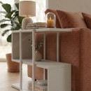Τραπεζάκι βοηθητικό Homia Megapap χρώμα sandstone 56x25x56,5εκ.