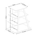 Έπιπλο τηλεόρασης Lyno Megapap χρώμα sapphire oak 70,4x54x80εκ.