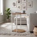 Τραπεζάκι βοηθητικό Roya Megapap χρώμα καρυδί Ud 41,5x32x56εκ.