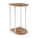 Τραπεζάκι βοηθητικό Roya Megapap χρώμα καρυδί Ud 41,5x32x56εκ.