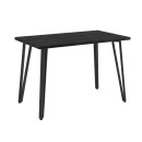 Τραπέζι Xana Megapap χρώμα black wood 120x70x77,5εκ.