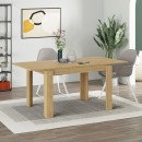 Τραπέζι Tolmen Megapap επεκτεινόμενο χρώμα sapphire oak 120/170x80x75εκ.